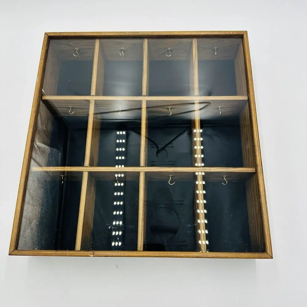 Tannery Lane Trinket Curio Glass Co Wooden Miniature Front Wall Ornament Hanging - Picture 7 of 15